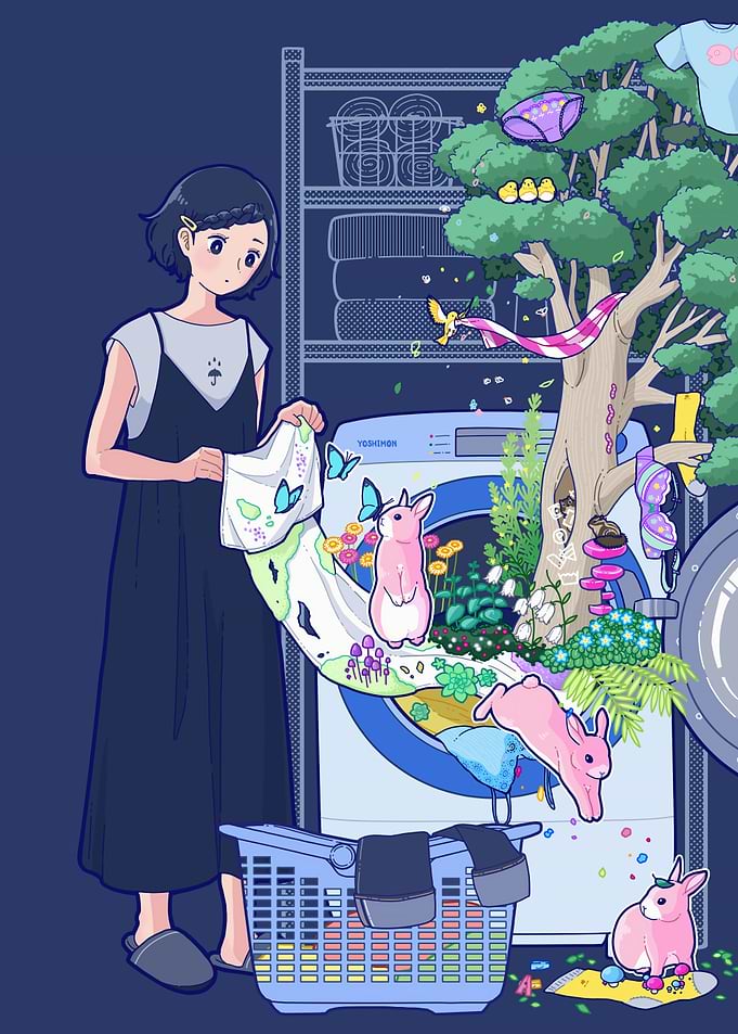 Laundry Day with Magical Realism