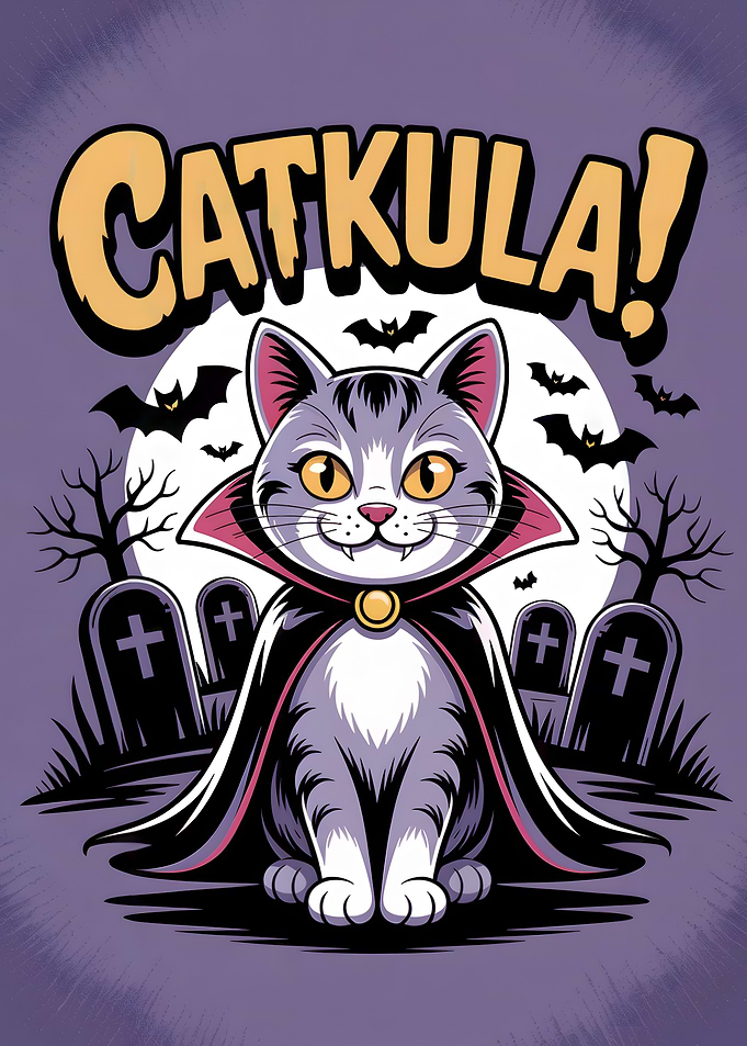 Catkula Halloween Cartoon
