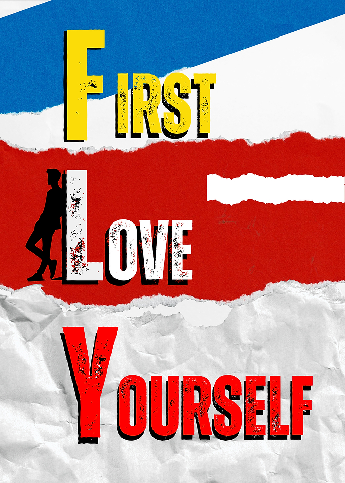 Self Love First – Empowering Typography Wall Art