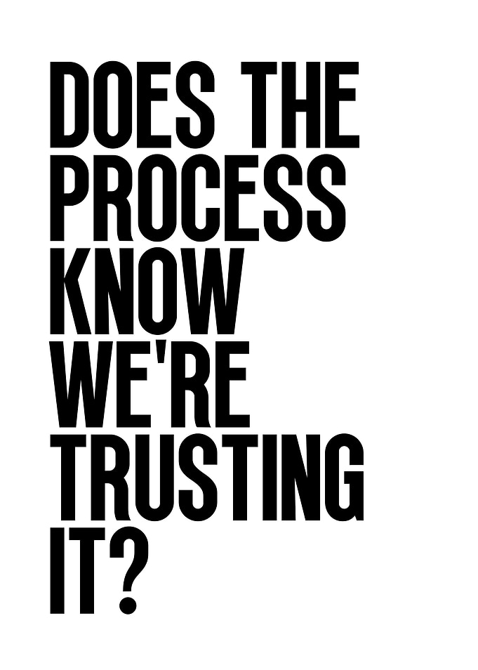 Does the process know we're trusting it