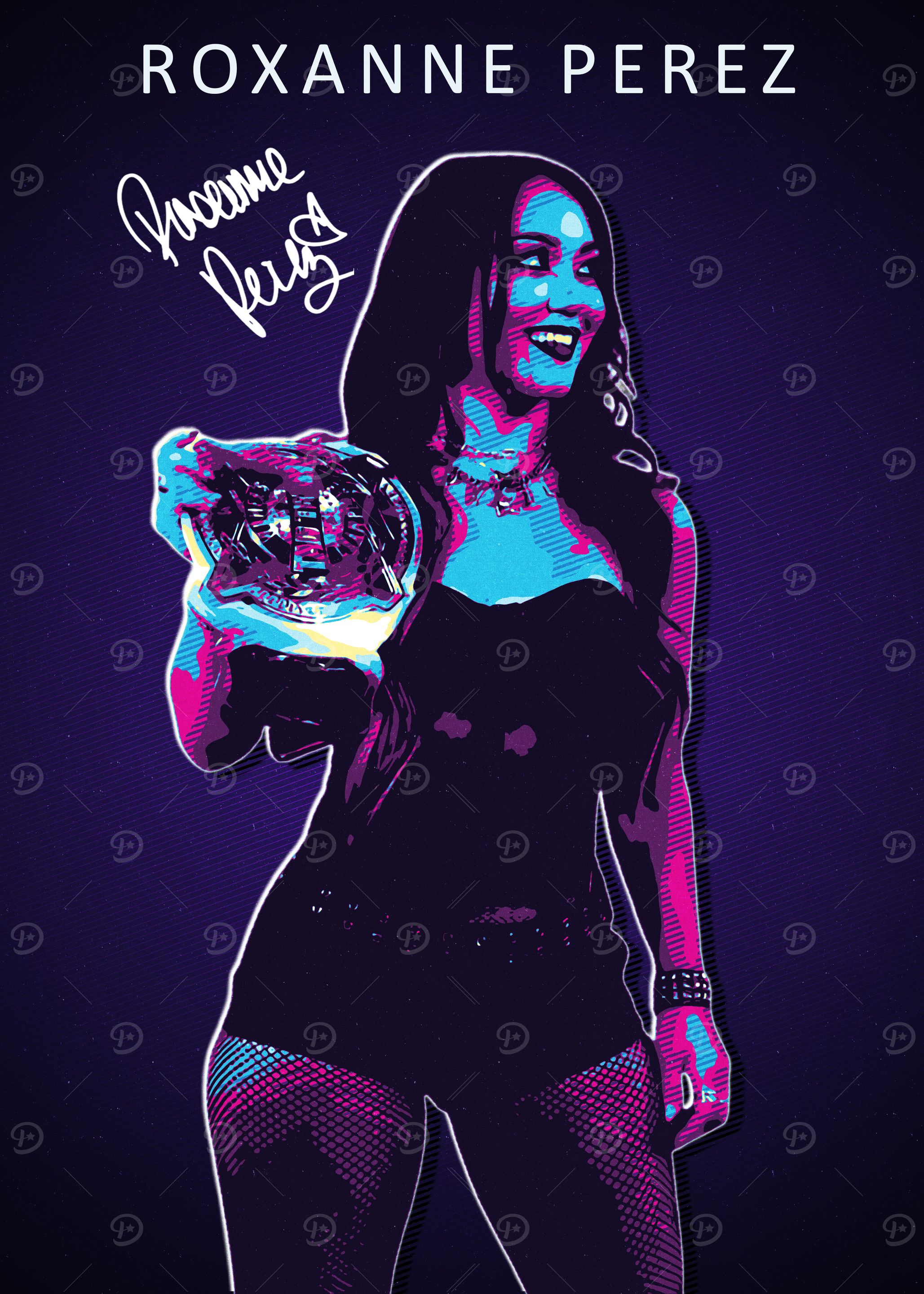 Roxanne Perez Wrestling Champion Art