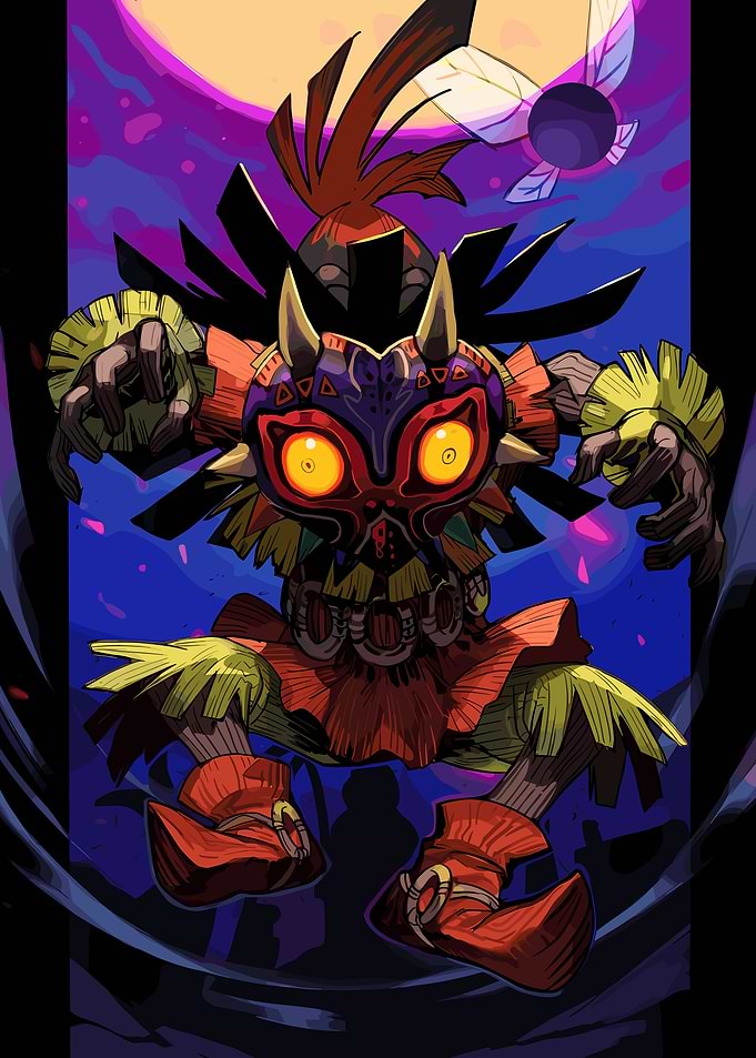 Majora's Mask Illustration with Fairy