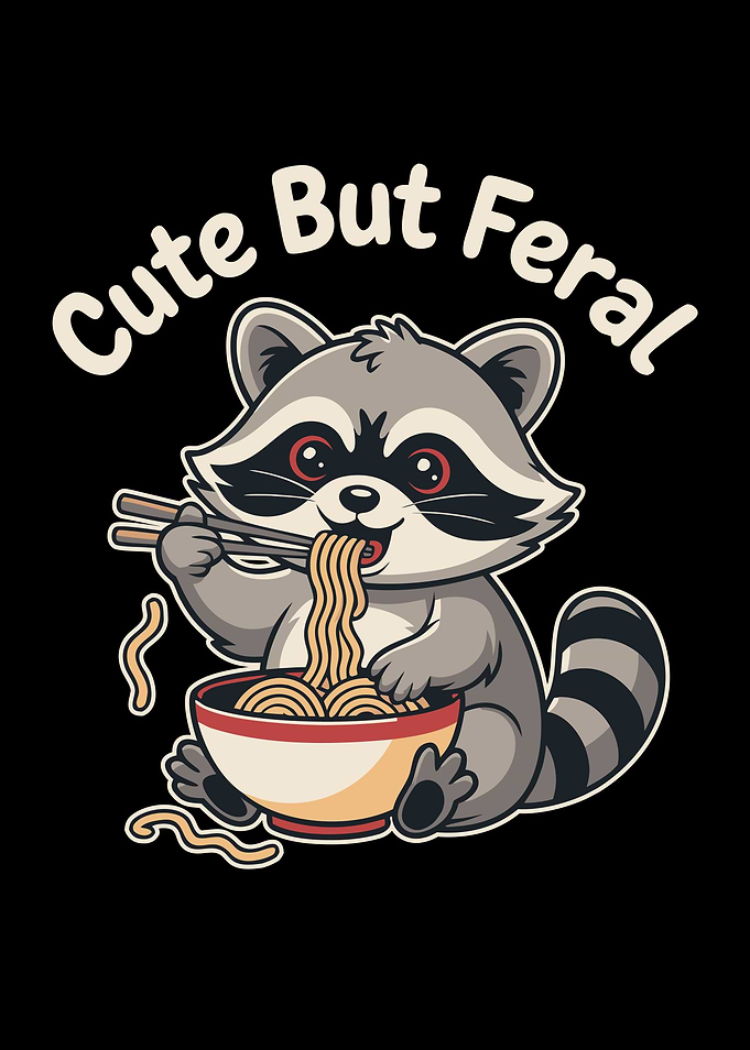 Cute But Feral Raccoon Ramen