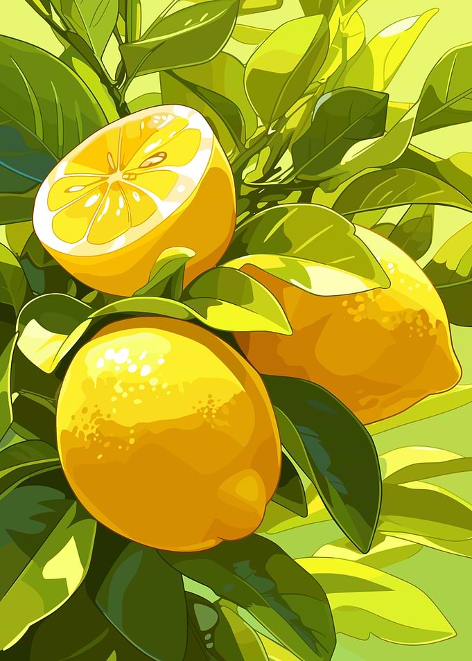Lemon Tree Illustration