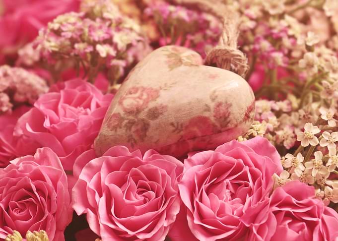Floral Heart Still Life
