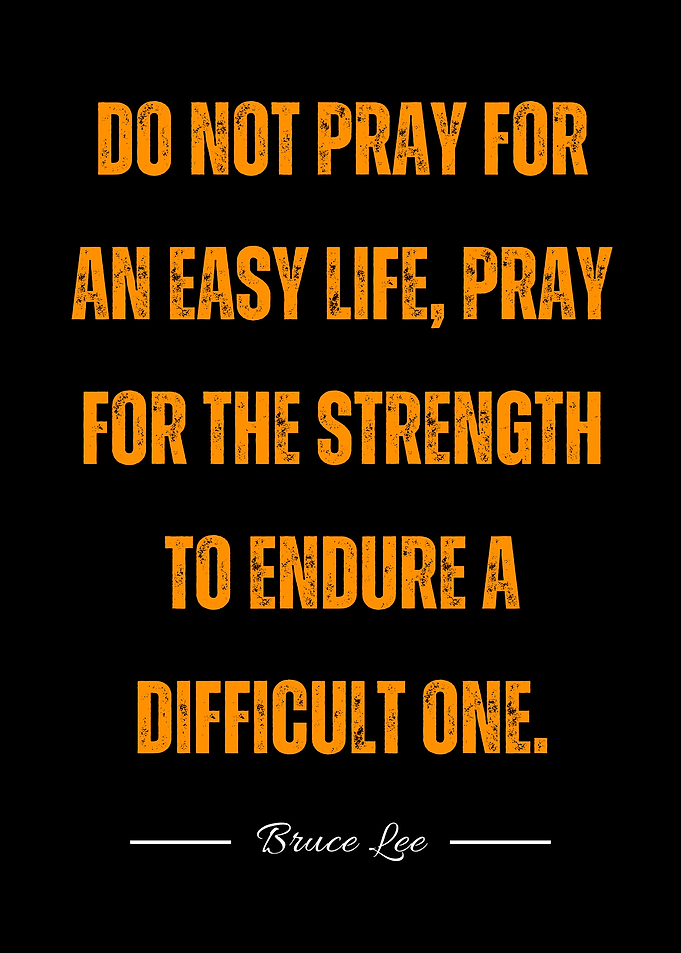 Bruce Lee Inspirational Quote Poster