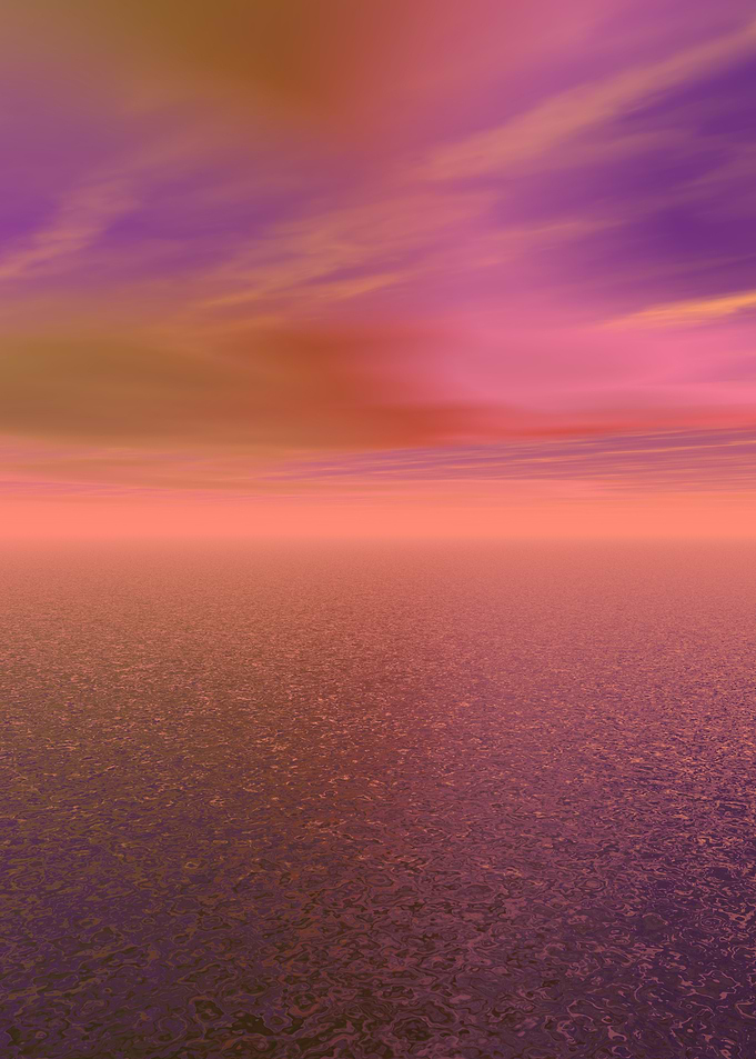 Pink and Purple Ocean Sunset