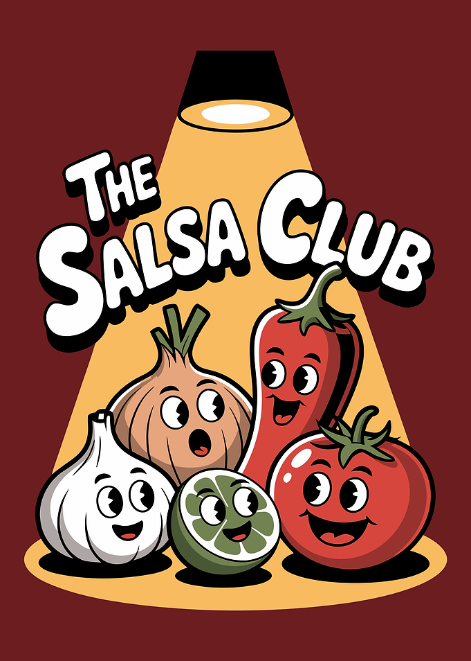 The Salsa Club Cartoon Vegetables