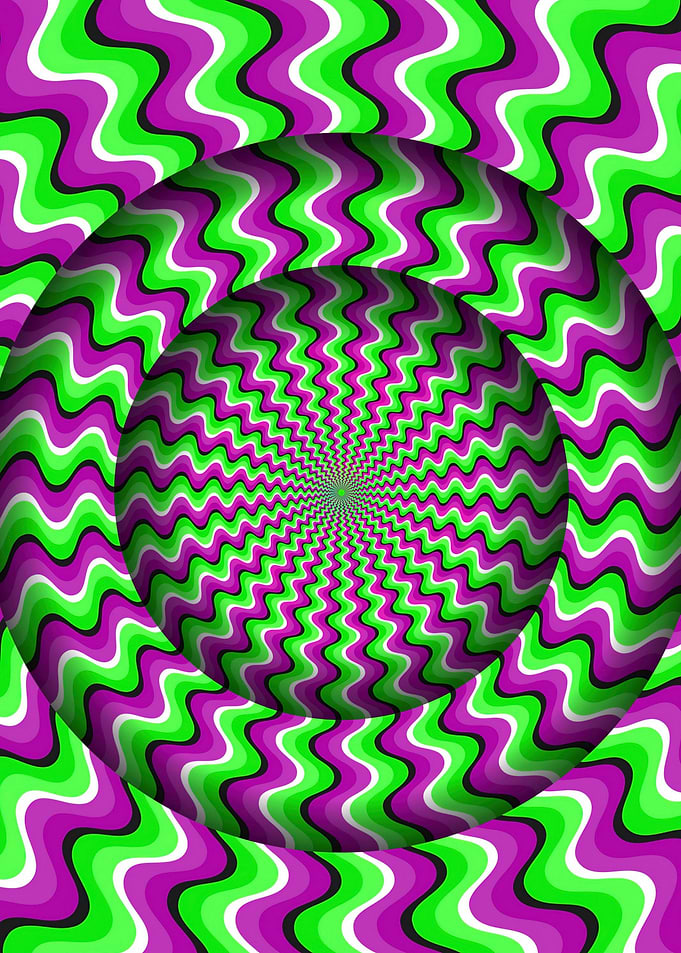 Optical Illusion: Moving Circles