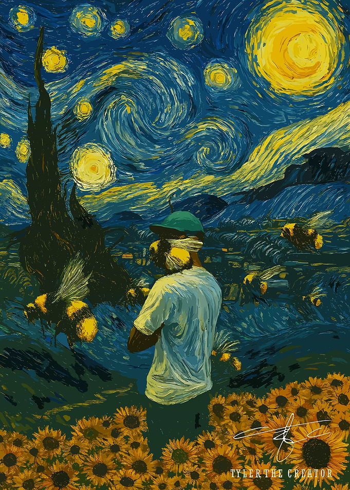 Tyler, the Creator Flower boy in Starry Night