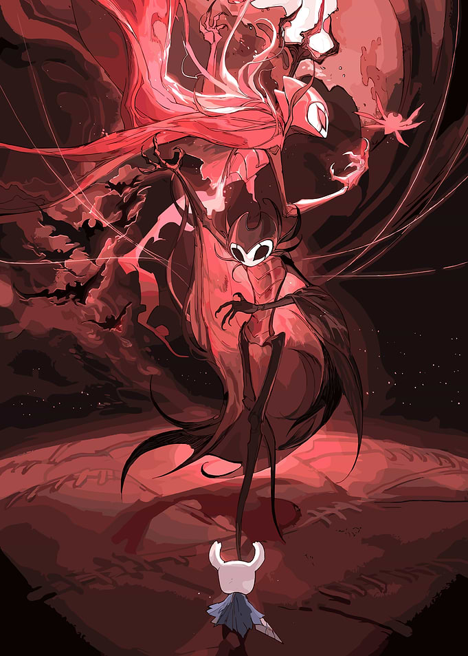 Hollow Knight Grimm Battle Illustration