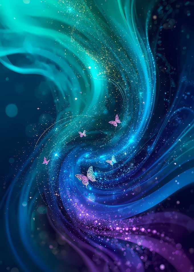 Abstract Butterfly Swirl