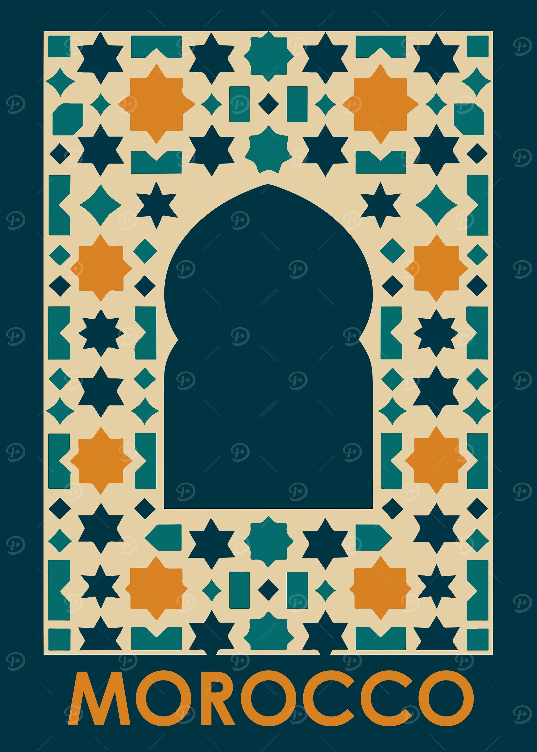Morocco Travel Poster
