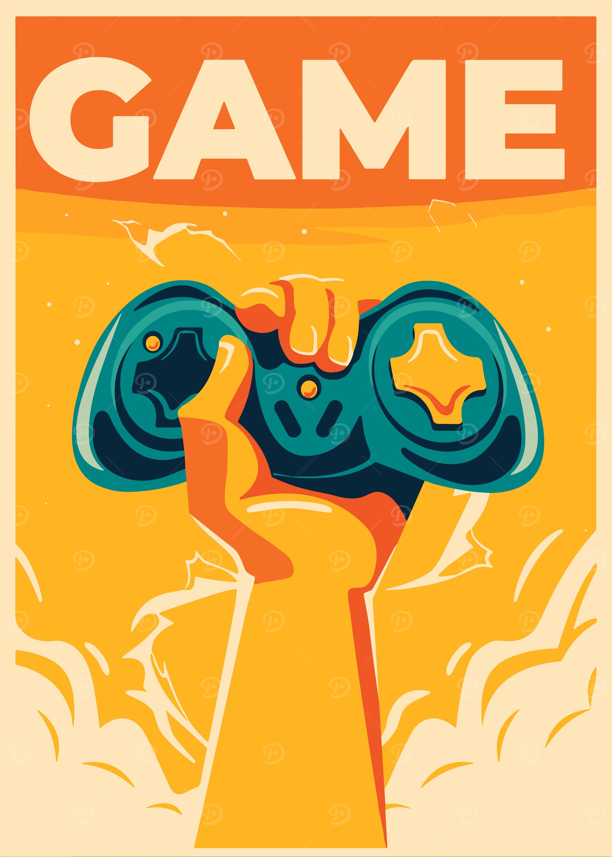 Game Controller Poster Art