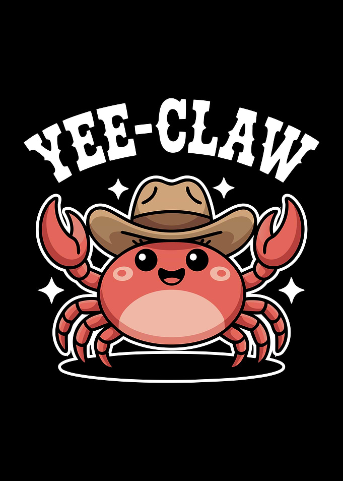 Yee-Claw Crab with Cowboy Hat