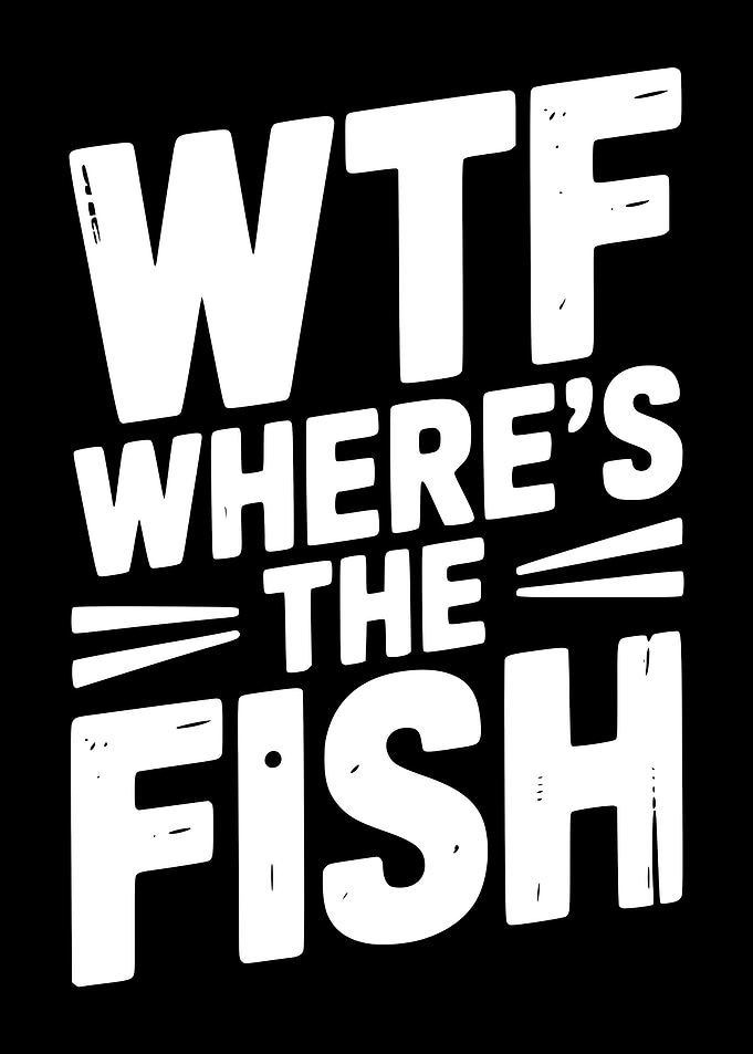 WTF Where's the Fish Text Art