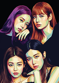 Blackpink Portrait Digital Art