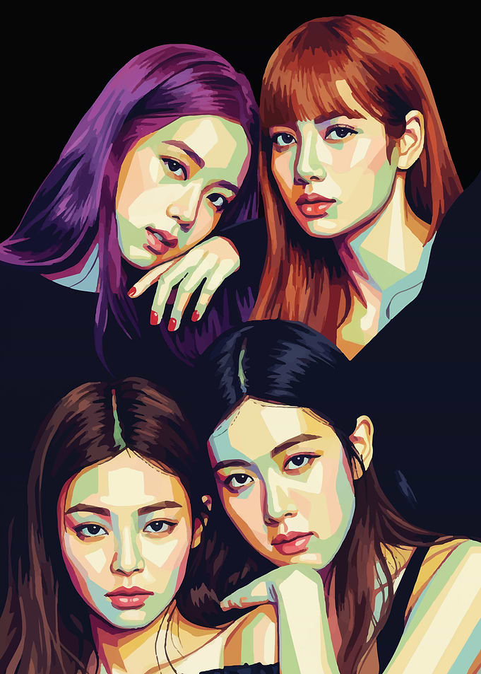 Blackpink Portrait Digital Art