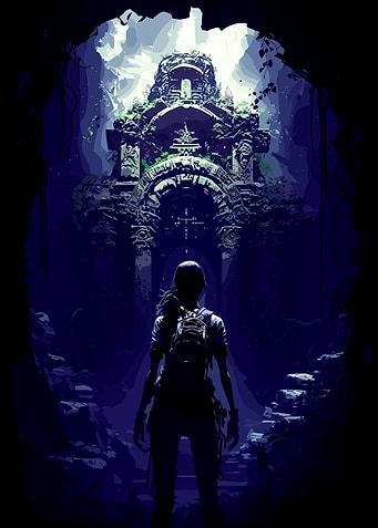 Pixel Art Adventure: Ancient Temple Discovery