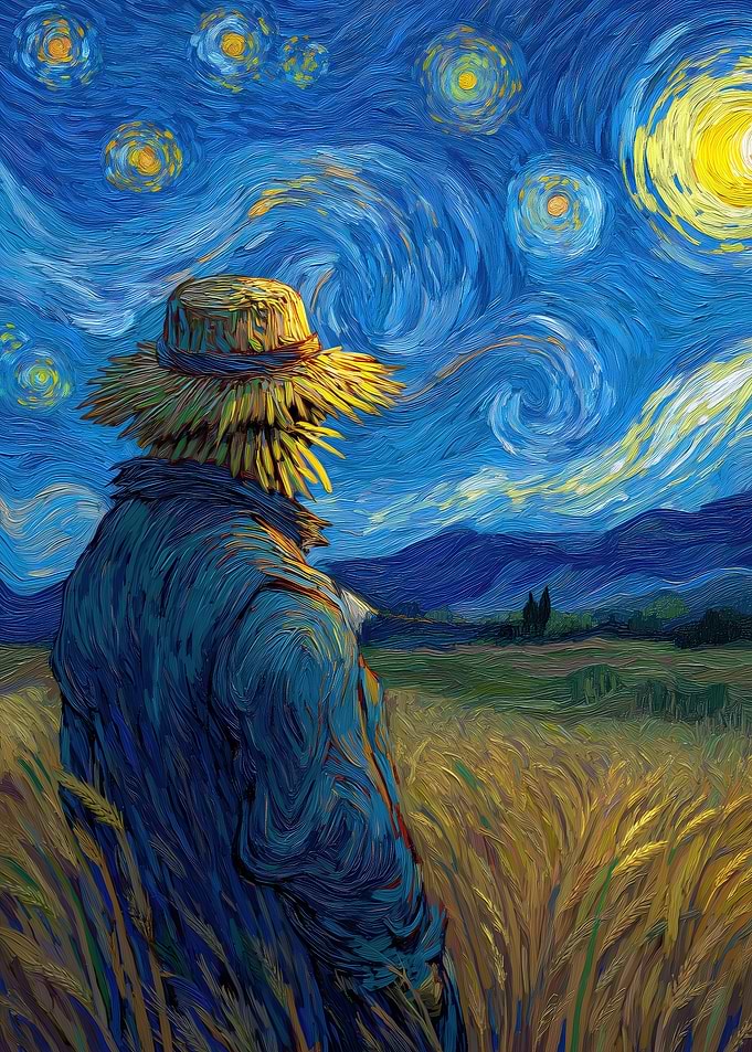 Starry Night Scarecrow