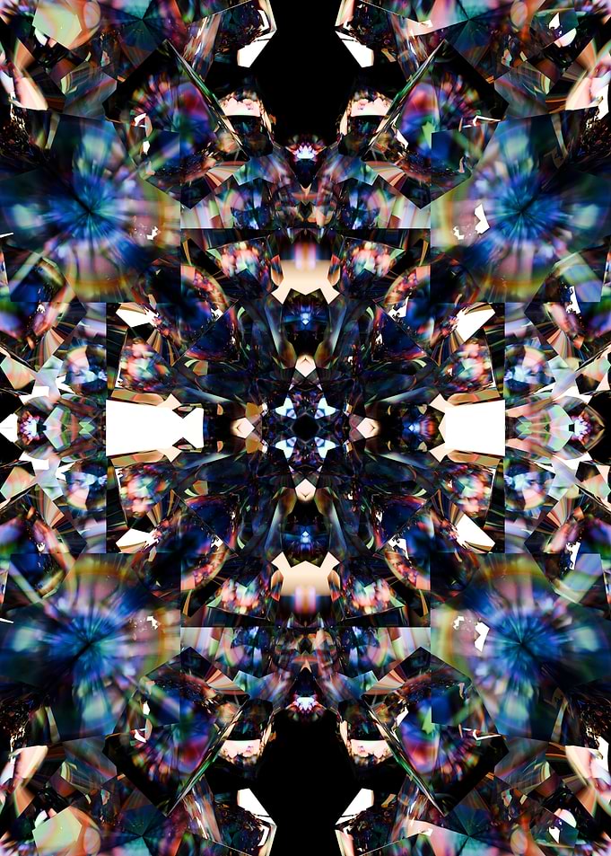 Abstract Diamond Kaleidoscope
