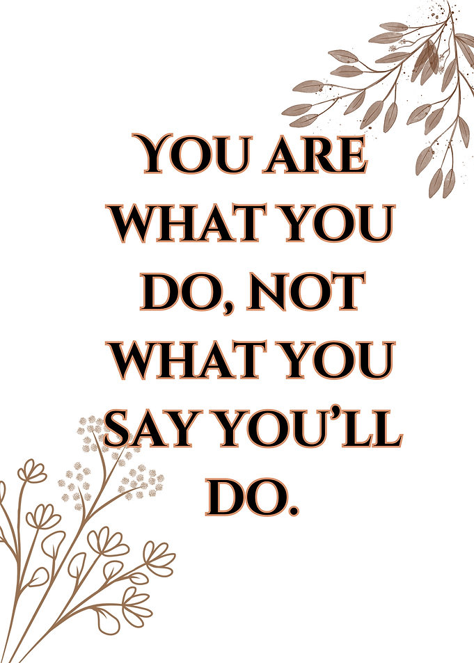 Inspirational Quote with Floral Accents