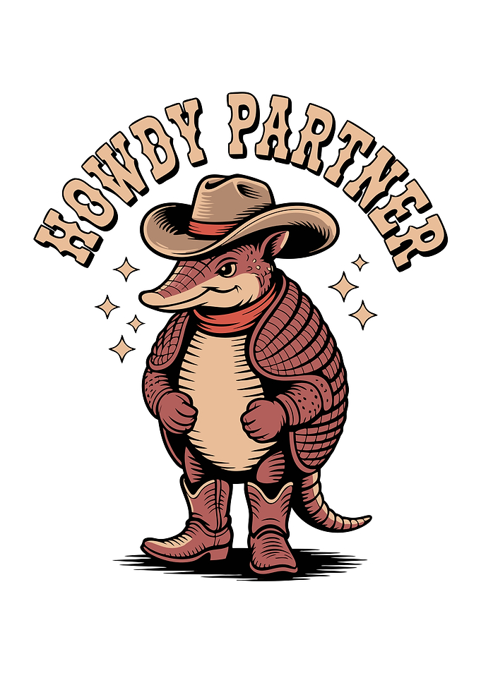 Armadillo Howdy Partner
