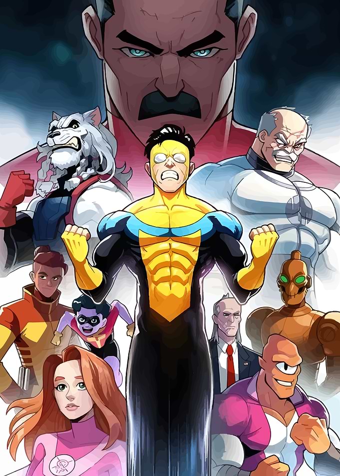 Invincible and Allies Comic Art