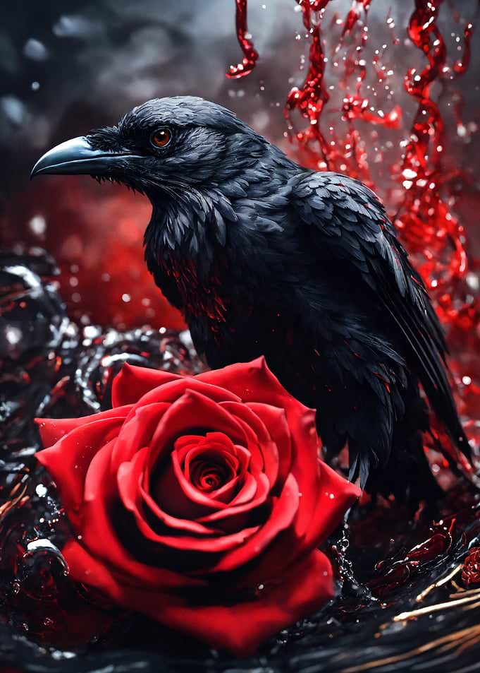 Raven and Rose in Dark Fantasy