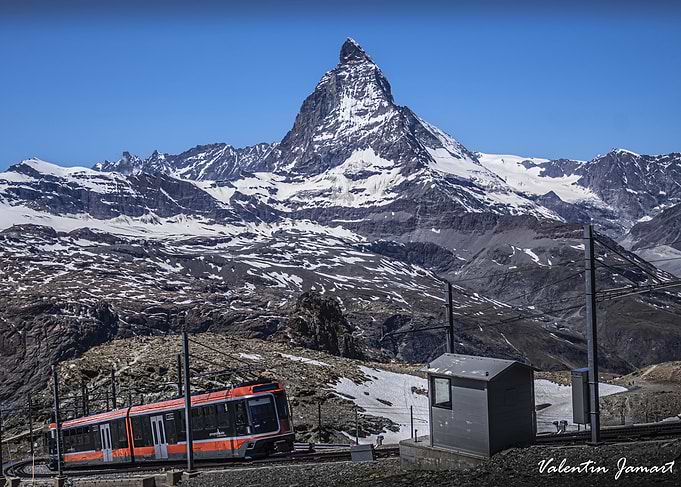 Matterhorn Mountain with Train