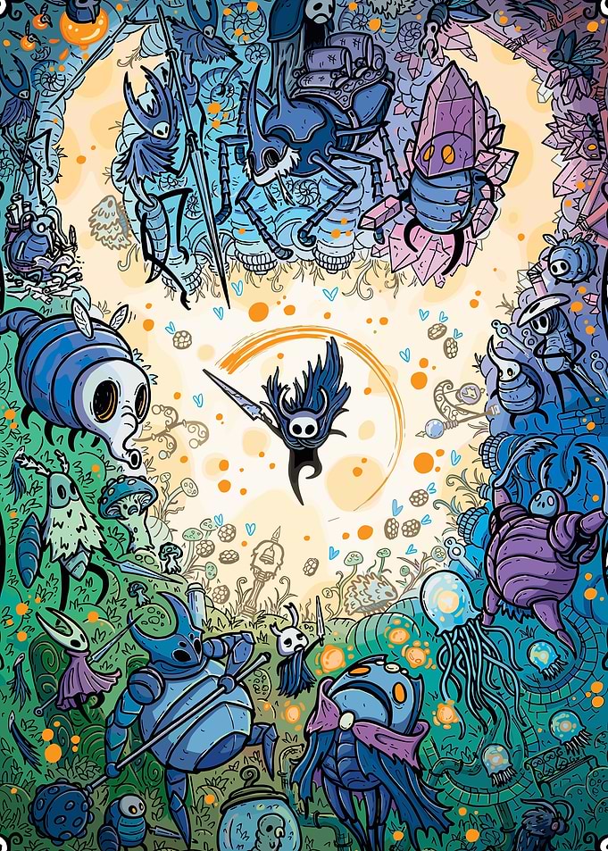 Hollow Knight Characters Illustration