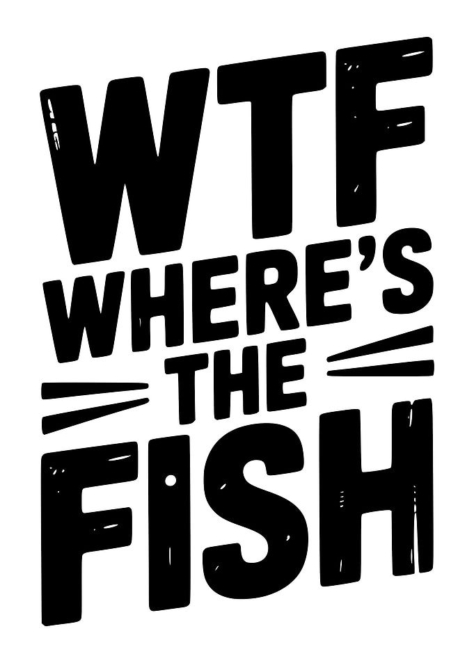 WTF Where's the Fish Text Art