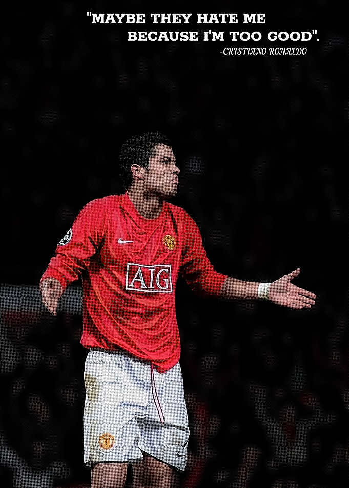 Cristiano Ronaldo Quote Portrait