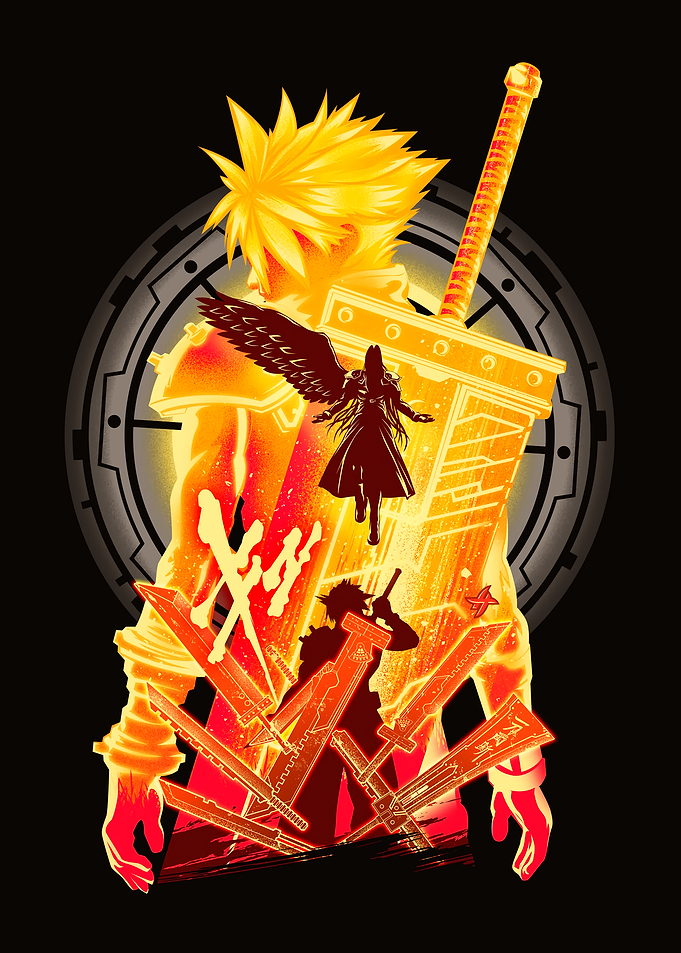 Cloud Strife with Buster Sword