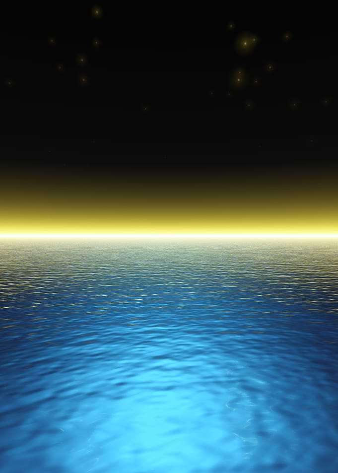 Ocean Horizon at Dusk