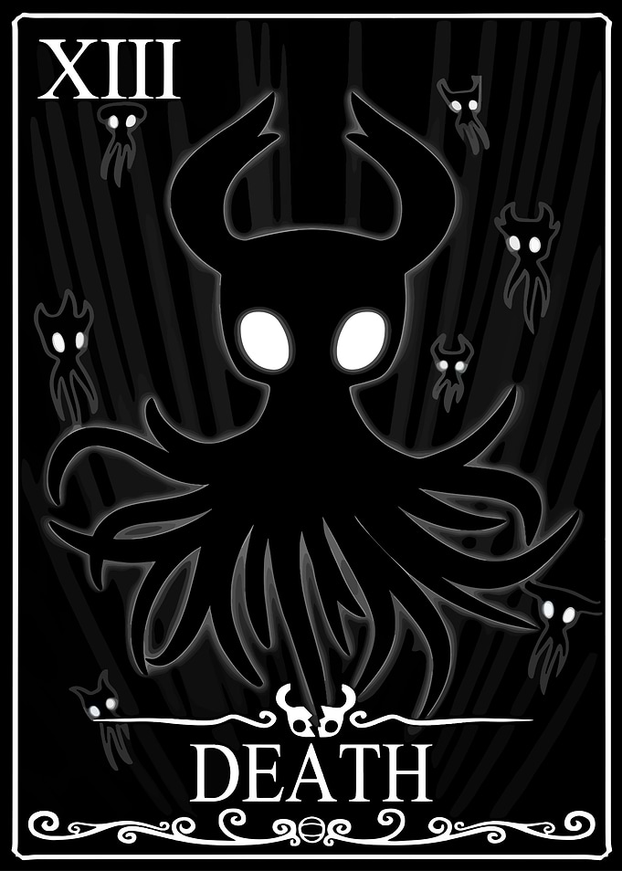 Hollow Knight Death Tarot Card