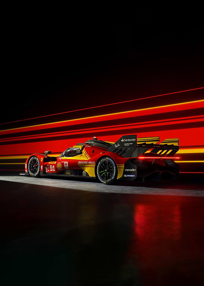 Ferrari Race Car Studio Shot