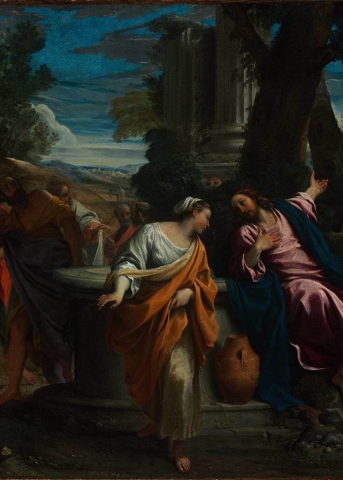 Jesus and the Samaritan Woman Painting