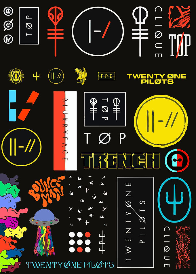 Twenty One Pilots Symbols Collage