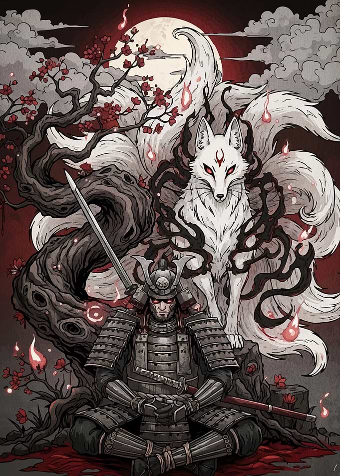 Samurai and Nine-Tailed Fox