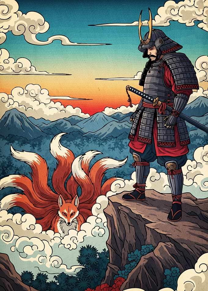 Samurai and Nine-Tailed Fox