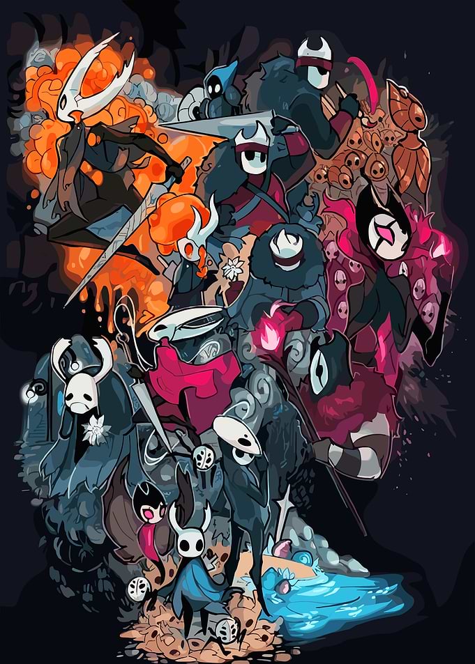 Hollow Knight Characters Digital Art
