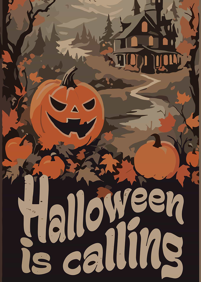 Halloween is calling poster