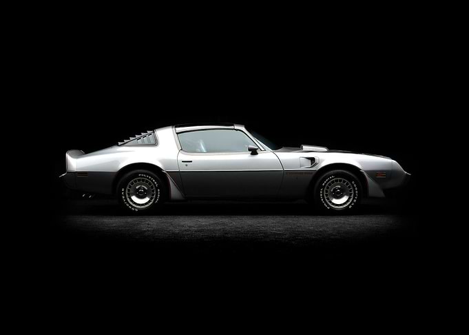 Silver Pontiac Trans Am Side View