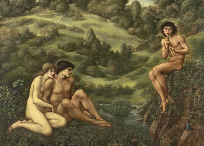 Pastoral Scene with Figures and Flute