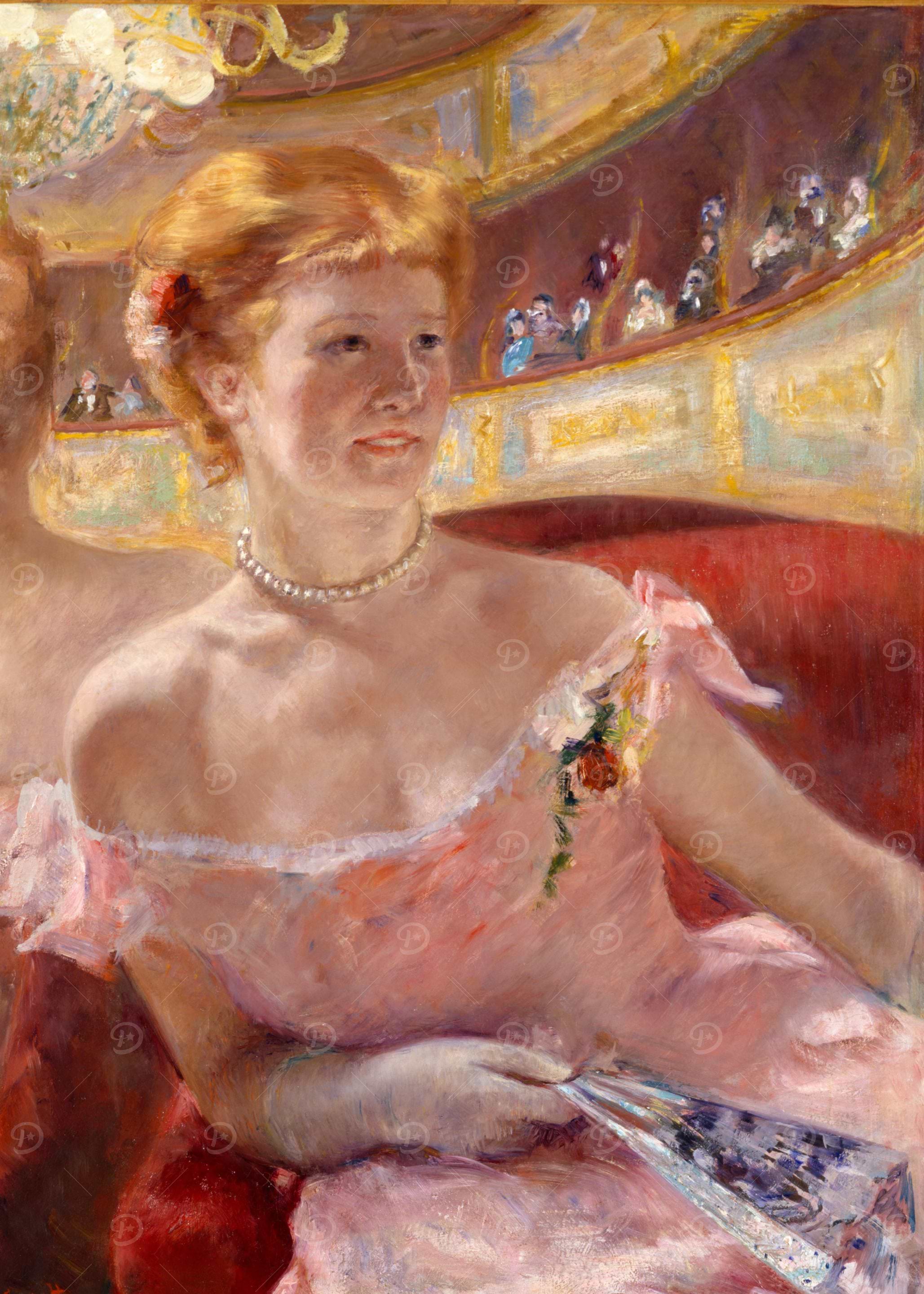 Woman at the Theatre by Renoir