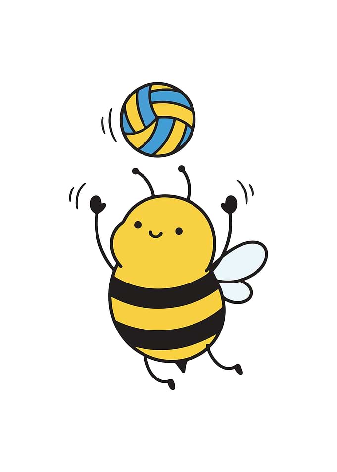Volleyball Bee Player