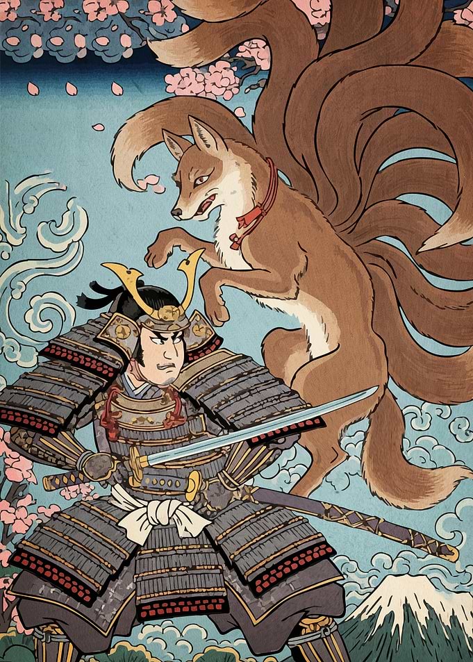 Samurai and Nine-Tailed Fox