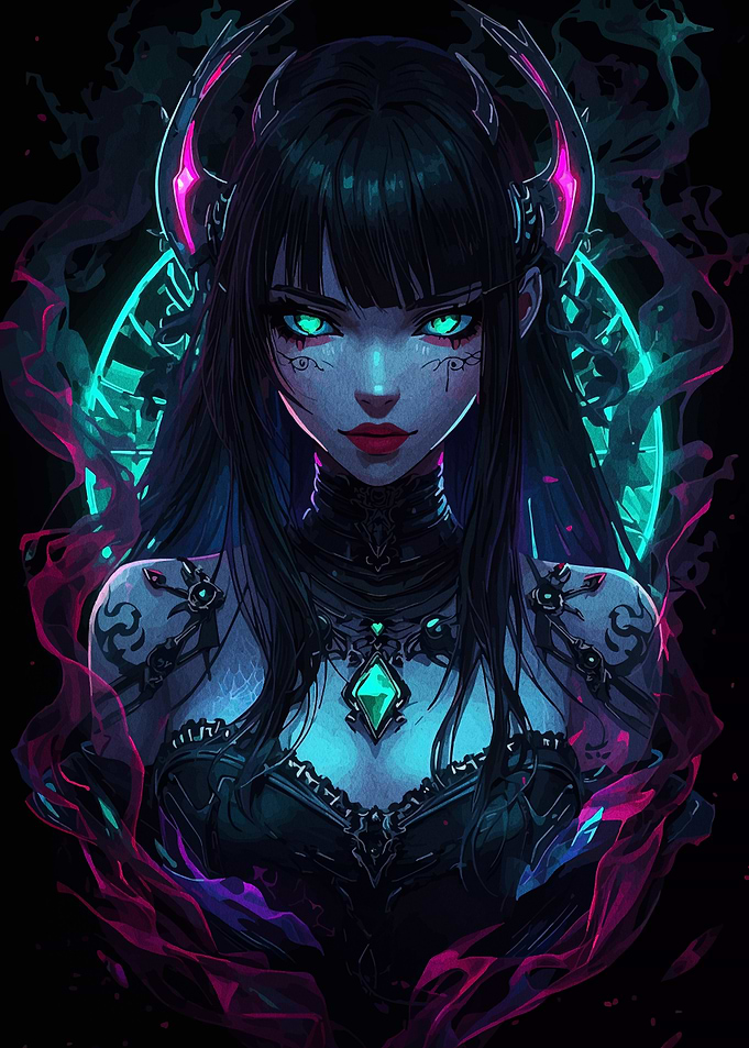 Neon Demon Girl Portrait