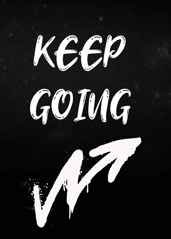 Keep Going Inspirational Poster